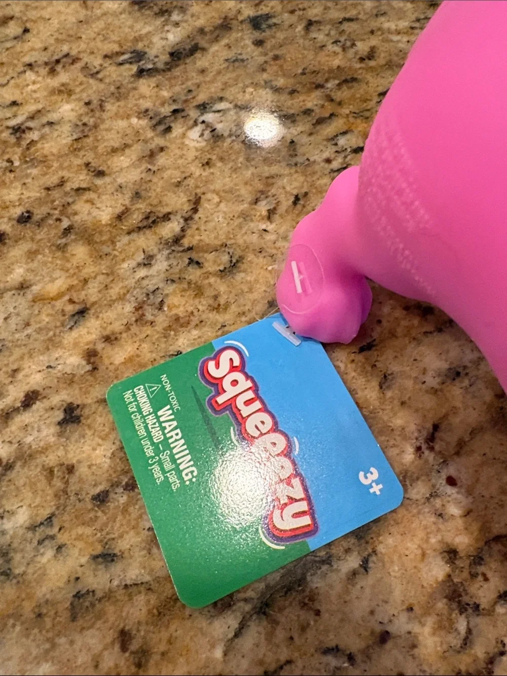 Pink Squeaky hot Dog Toy for Kids - Soft Squeaker Plush